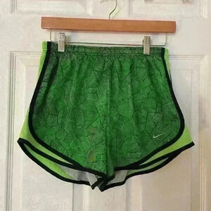 Nike Dri-Fit Shorts Green and Black, Medium